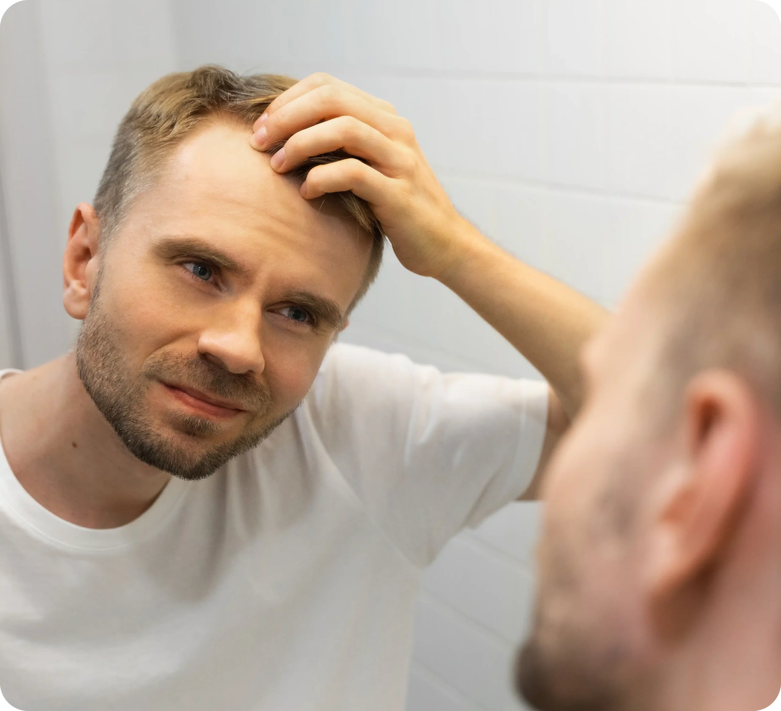 Portrait of a middle aged man with a short beard