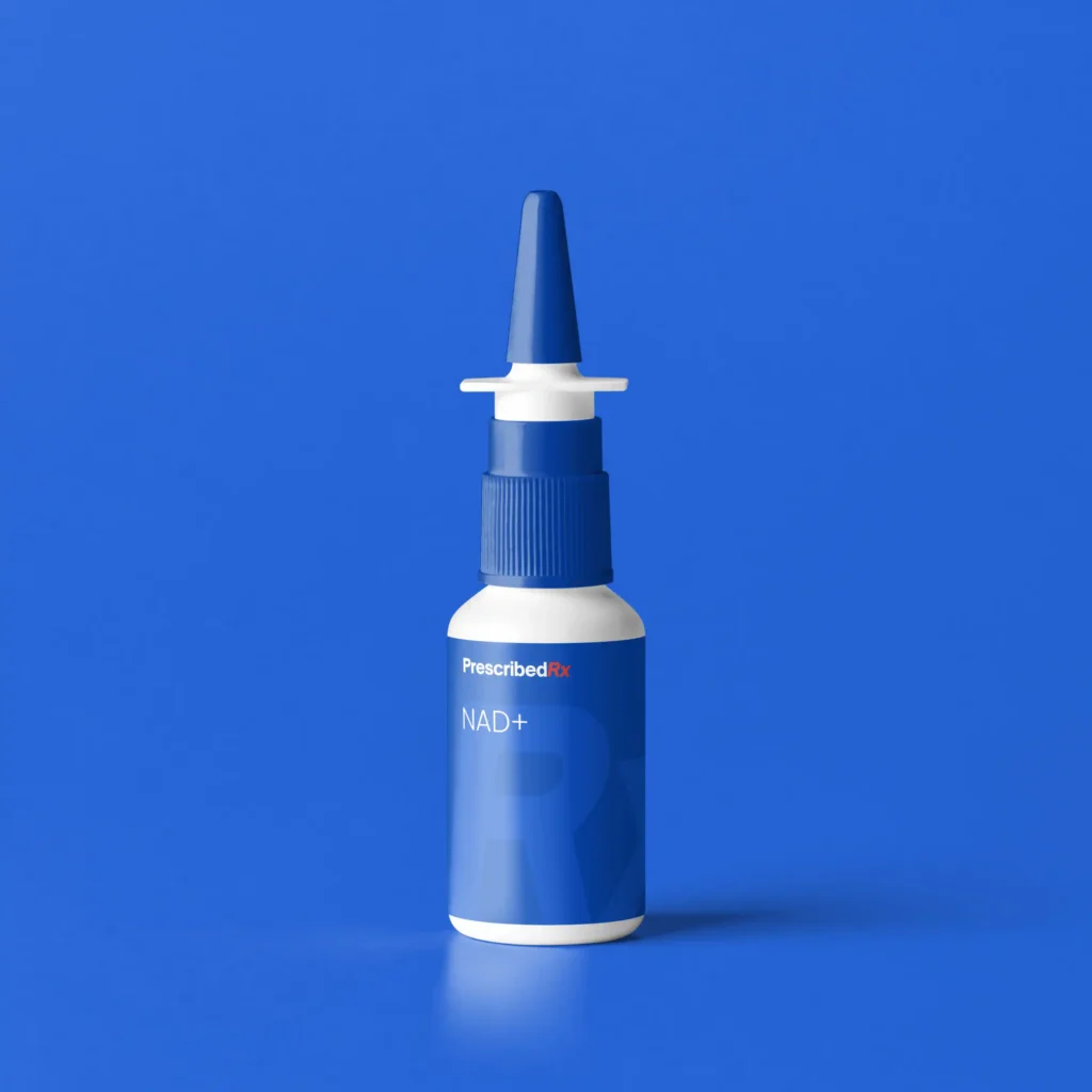 NAD+ nasal spray bottle supplied by PrescribedRX