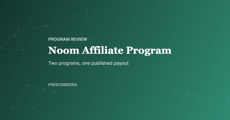 Noom Affiliate Program, PrescribedRx affiliate guide cover