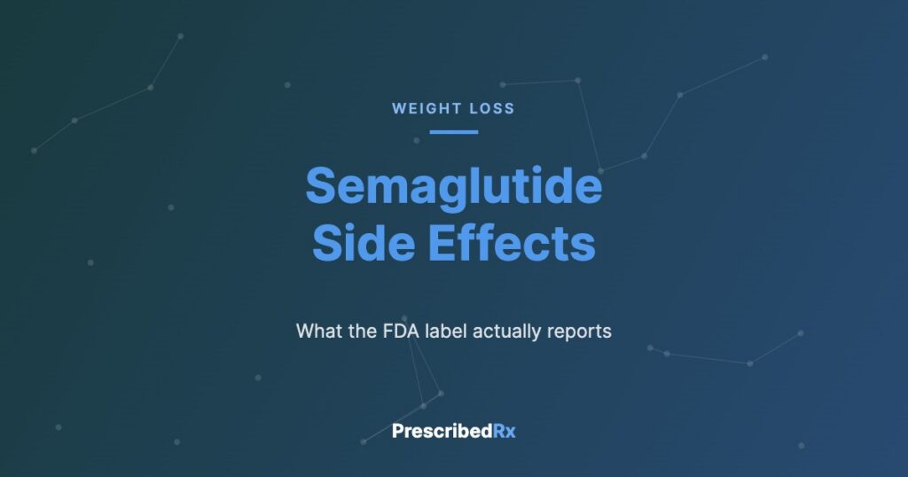 Semaglutide side effects, PrescribedRX