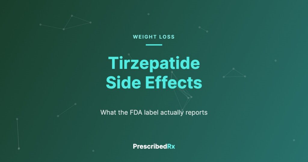 Tirzepatide side effects, PrescribedRX