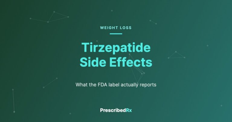 Tirzepatide side effects, PrescribedRX