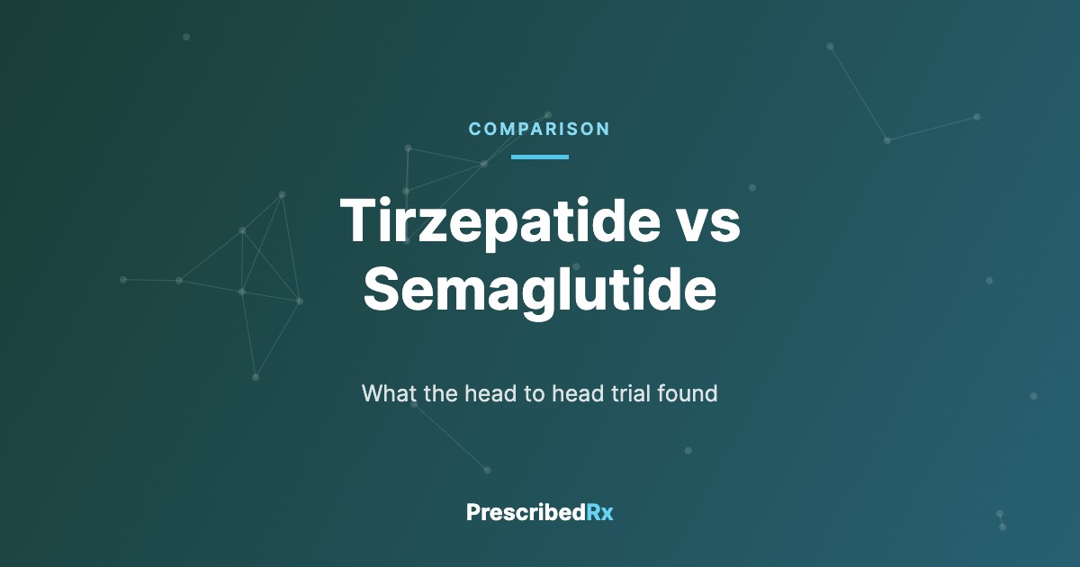 Tirzepatide versus semaglutide, PrescribedRX